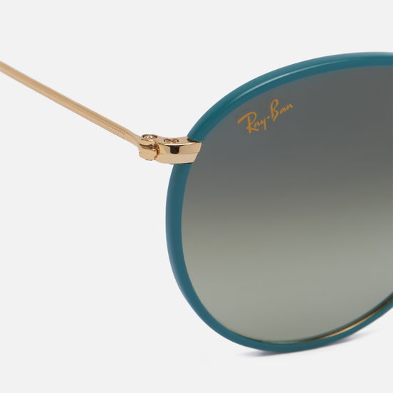 Солнцезащитные очки Ray-Ban Round Metal Full Color Legend Polished Green/Green/Blue