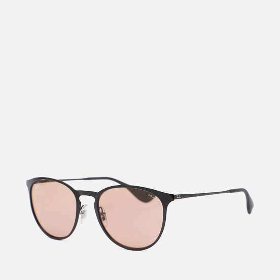 Солнцезащитные очки Ray-Ban Erika Metal Evolve Polished Black/Brown