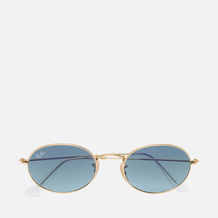 Солнцезащитные очки Ray-Ban Oval Metal, цвет золотой, размер 54mm