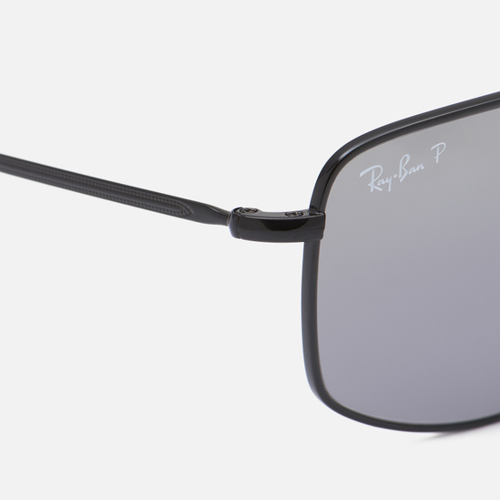 Солнцезащитные очки Ray-Ban RB3666 Polished Black/Silver