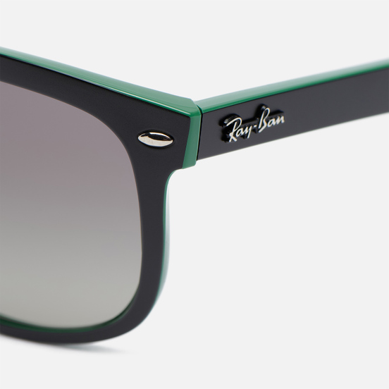 Солнцезащитные очки Ray-Ban Boyfriend Matte Black/On Green/Grey Gradient