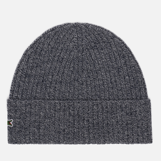 Шапка Lacoste Ribbed Wool Grey Chine