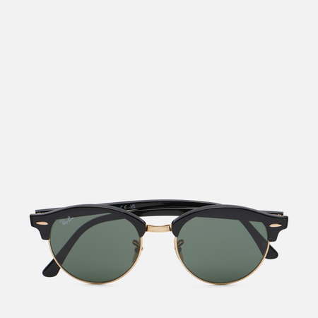 фото Солнцезащитные очки ray-ban clubround classic polarized, цвет чёрный, размер 51mm