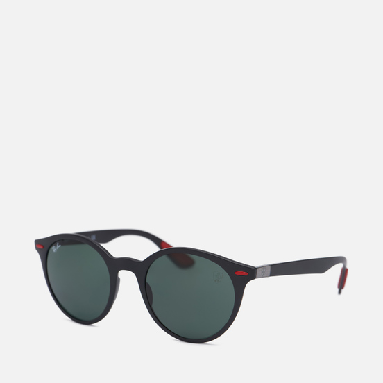 Солнцезащитные очки Ray-Ban x Scuderia Ferrari RB4296M Matte Black/Green