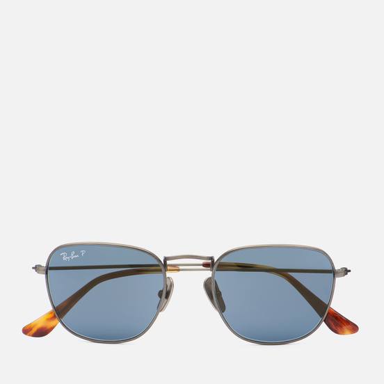 Солнцезащитные очки Ray-Ban Frank Titanium Polarized Polished Gunmetal/Blue