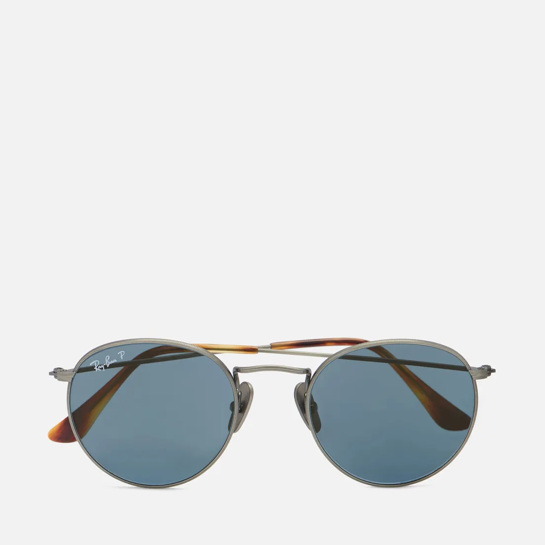 Ray-Ban Солнцезащитные очки Round Titanium Polarized