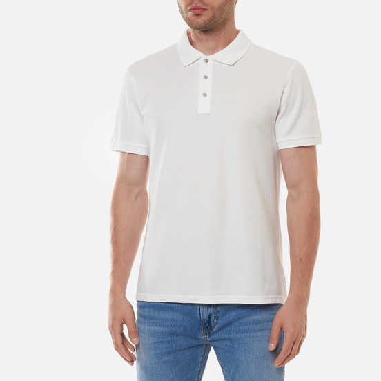Мужское поло Reigning Champ Athletic Pique White