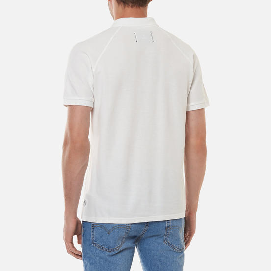 Мужское поло Reigning Champ Athletic Pique White