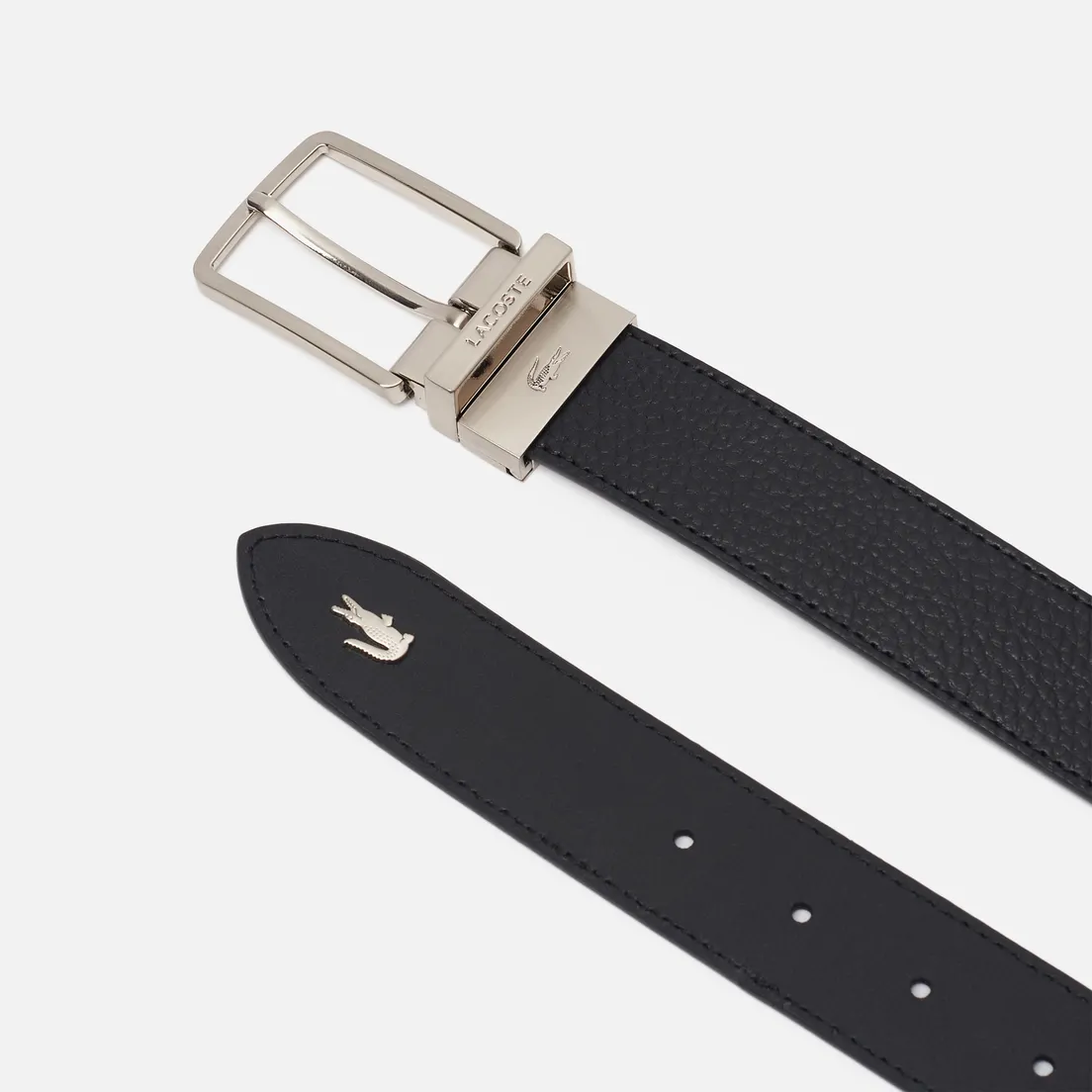Lacoste Ремень Engraved Buckle Grained Leather