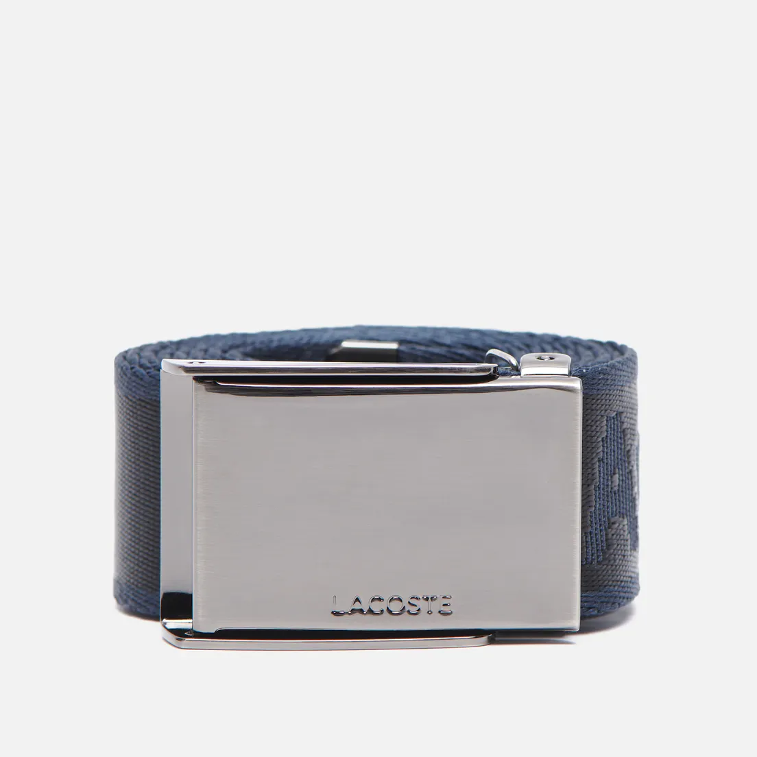 Lacoste Ремень Engraved Plate Buckle Lettered Woven