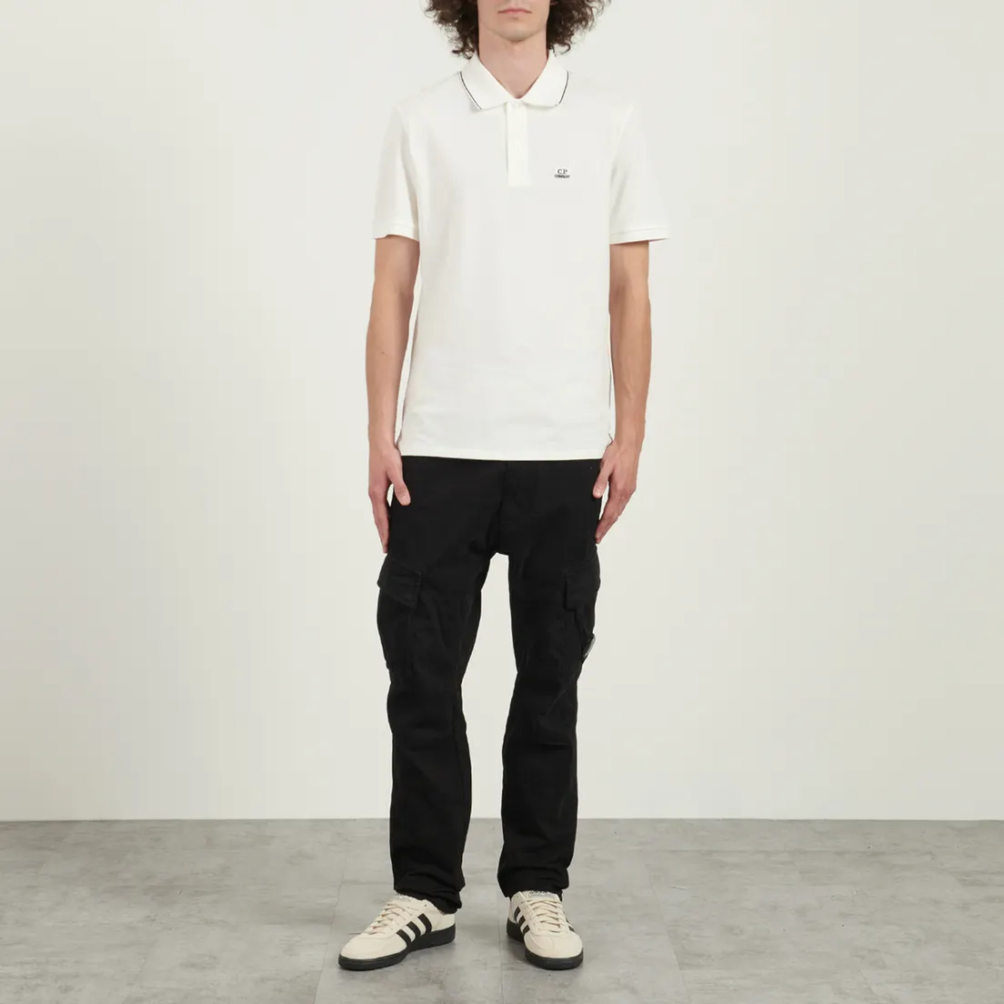 C.P. Company Мужское поло Stretch Piquet Striped Collar