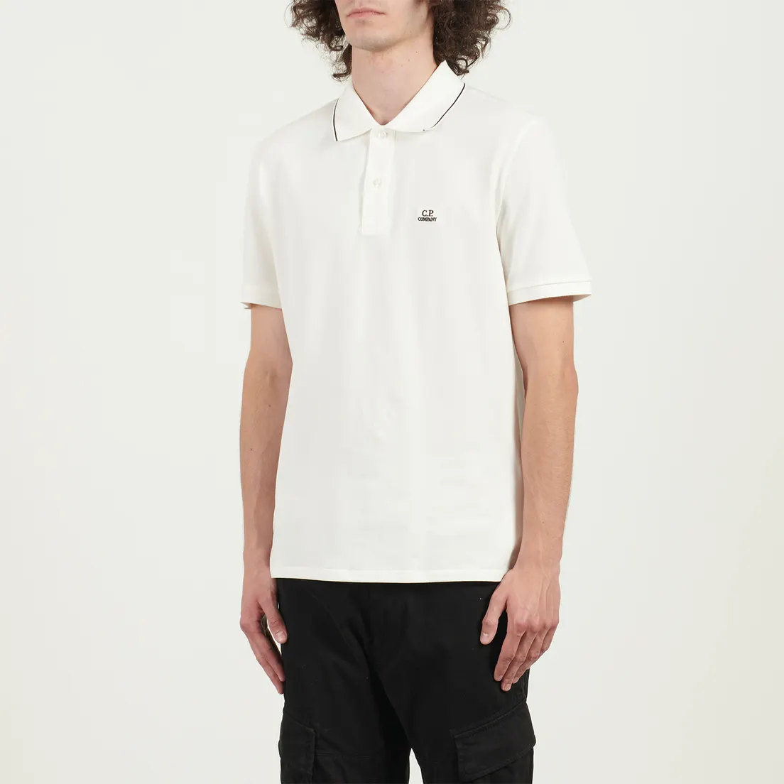 C.P. Company Мужское поло Stretch Piquet Striped Collar