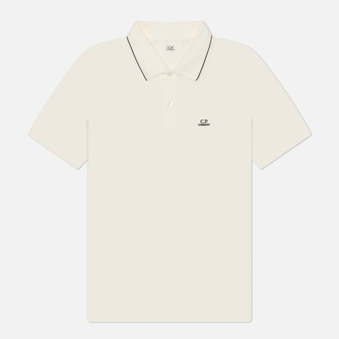 Мужское поло C.P. Company Stretch Piquet Striped Collar