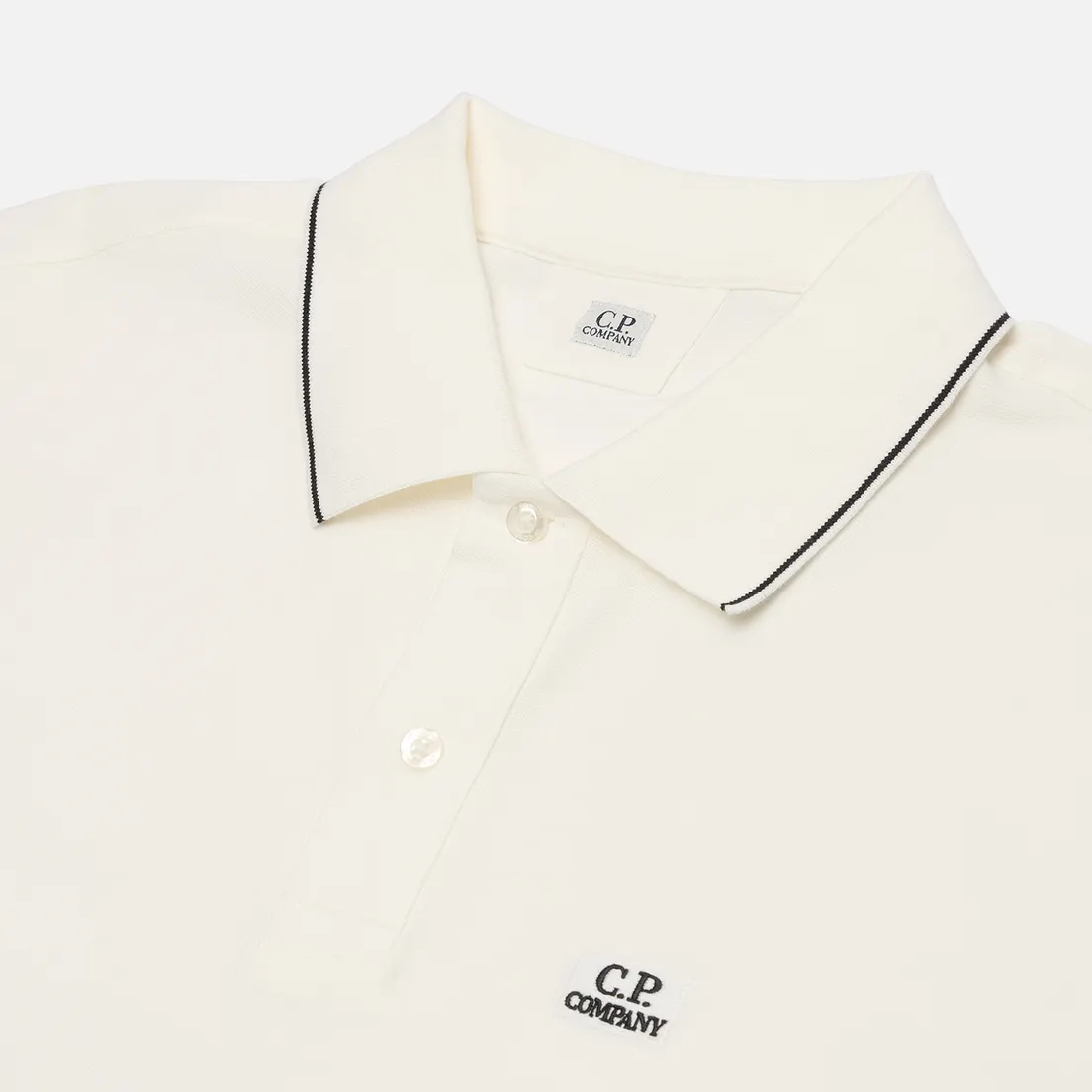 C.P. Company Мужское поло Stretch Piquet Striped Collar