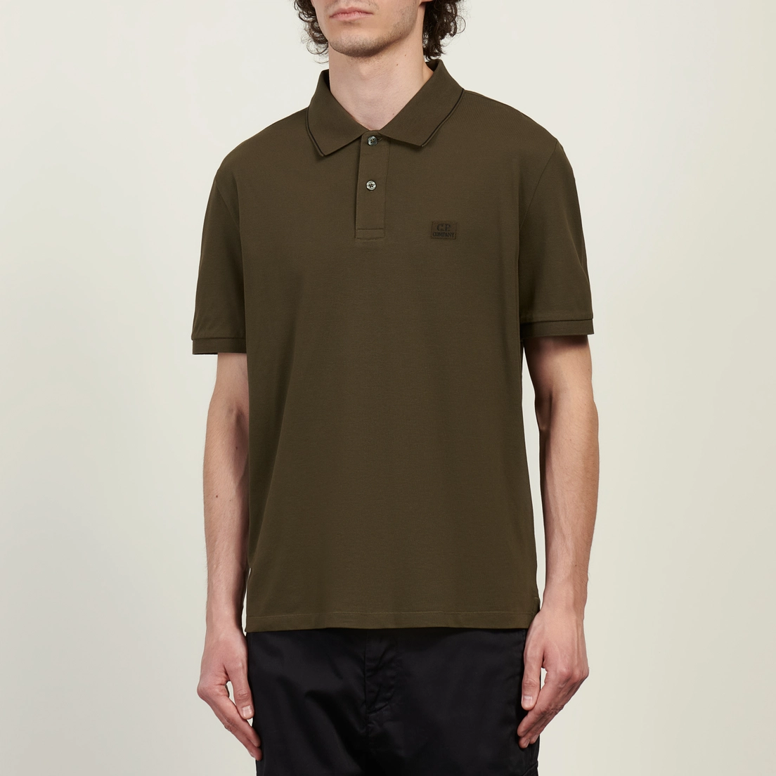 C.P. Company Мужское поло Stretch Piquet Striped Collar