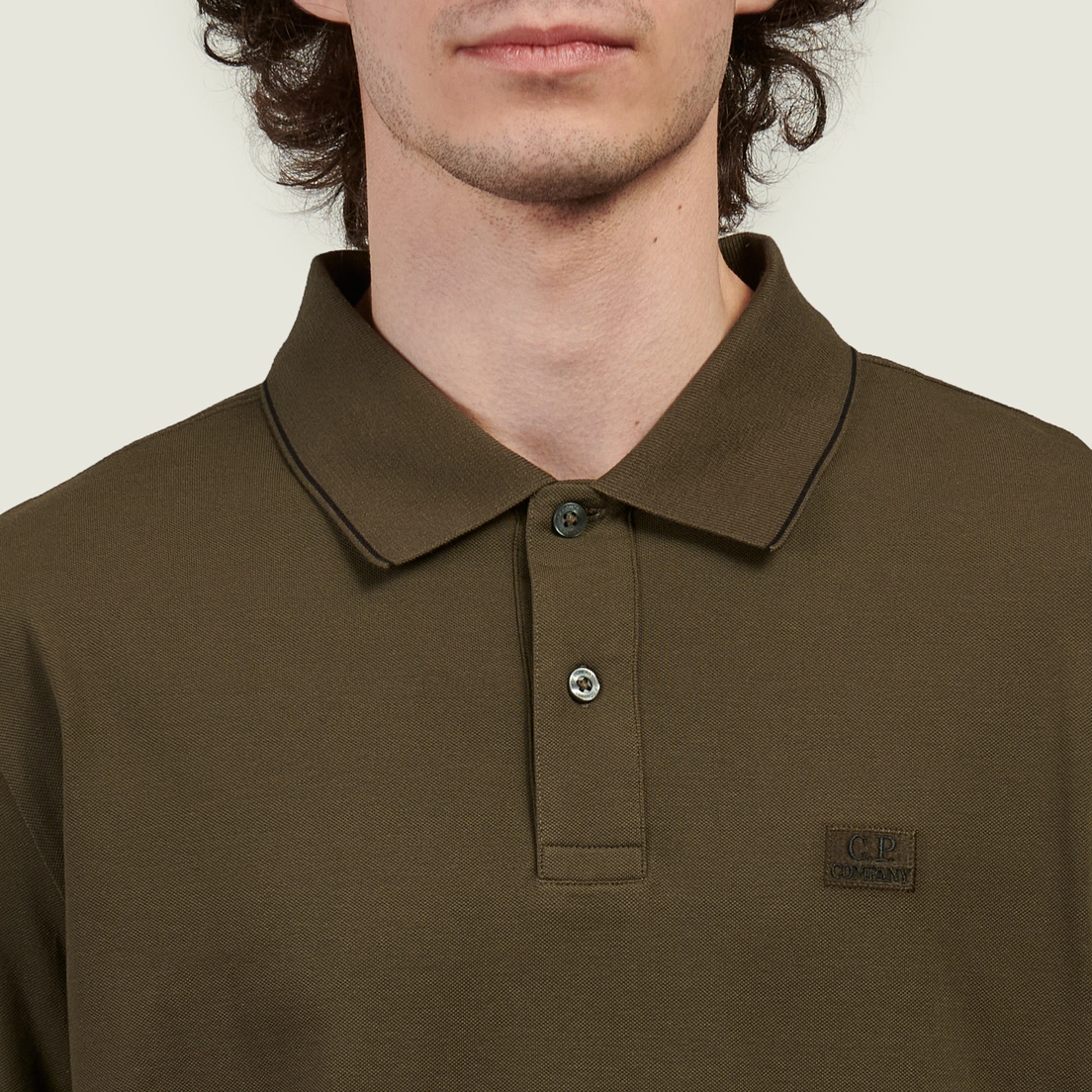 C.P. Company Мужское поло Stretch Piquet Striped Collar