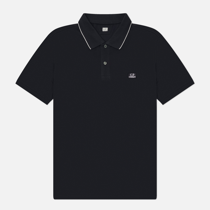 Мужское поло C.P. Company Stretch Piquet Striped Collar