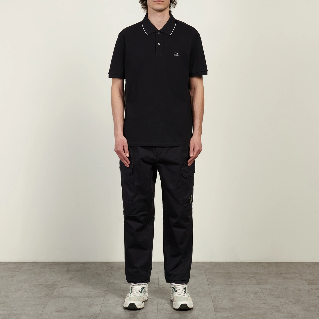 C.P. Company Мужское поло Stretch Piquet Striped Collar