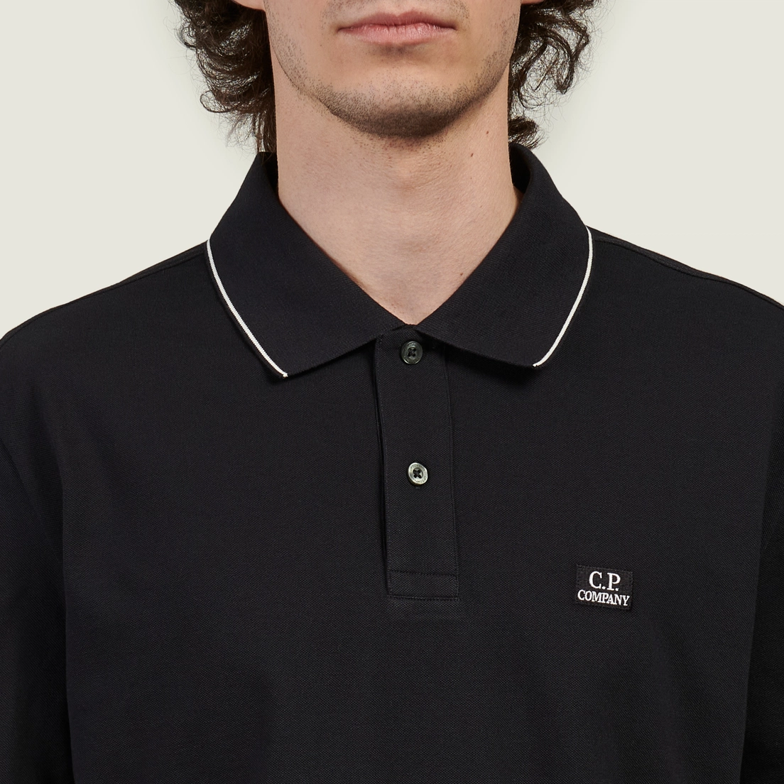 C.P. Company Мужское поло Stretch Piquet Striped Collar