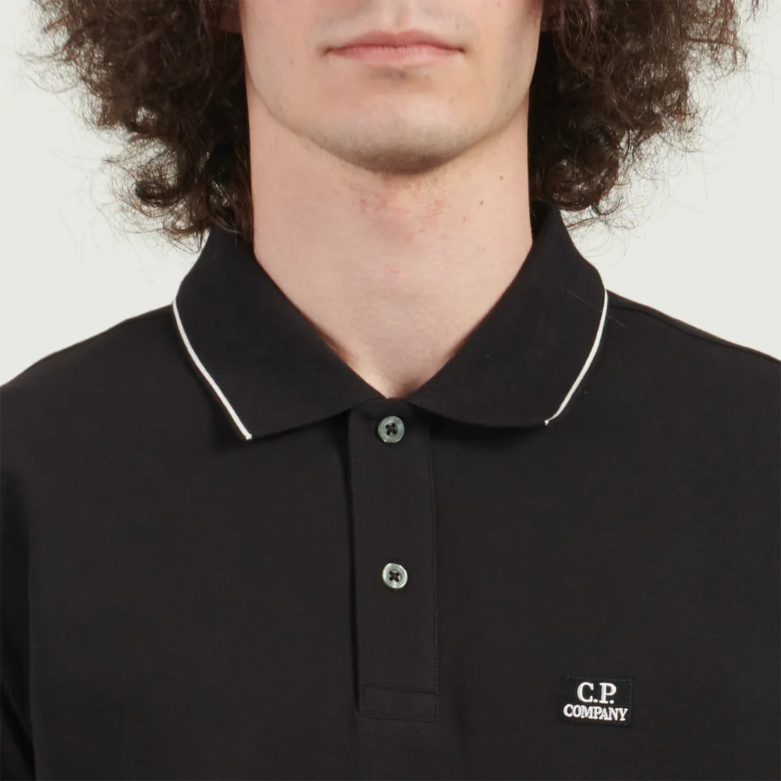 C.P. Company Мужское поло Stretch Piquet Striped Collar