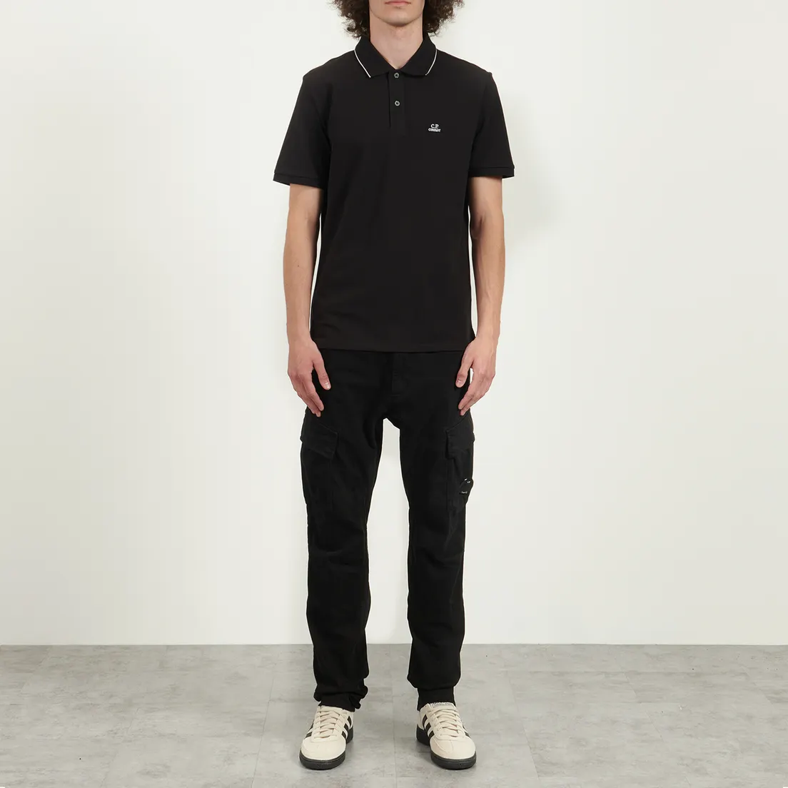 C.P. Company Мужское поло Stretch Piquet Striped Collar