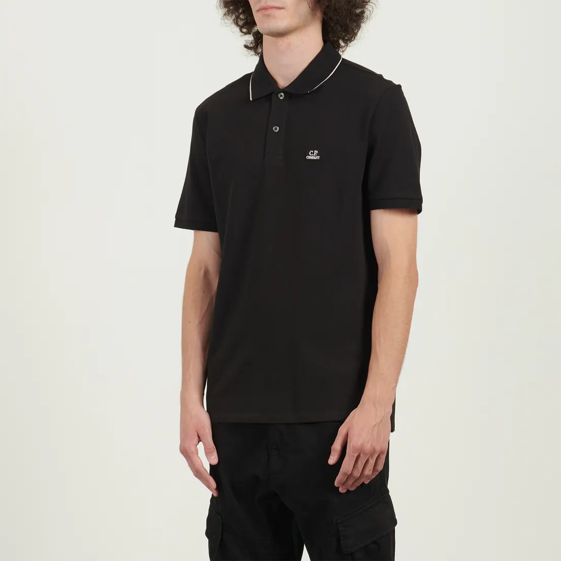 C.P. Company Мужское поло Stretch Piquet Striped Collar
