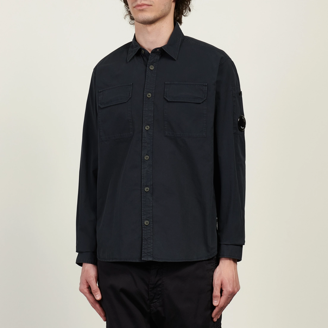 C.P. Company Мужская рубашка Organic Gabardine Lens Regular