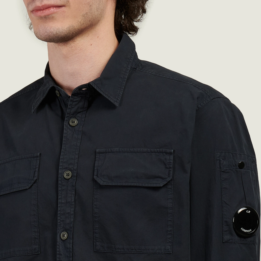 C.P. Company Мужская рубашка Organic Gabardine Lens Regular