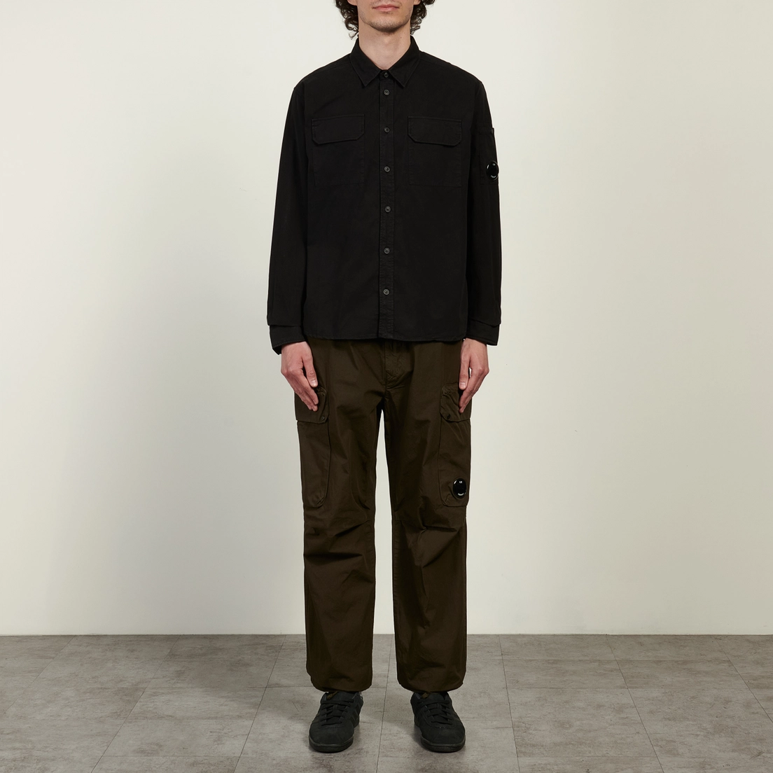 C.P. Company Мужская рубашка Organic Gabardine Lens Regular