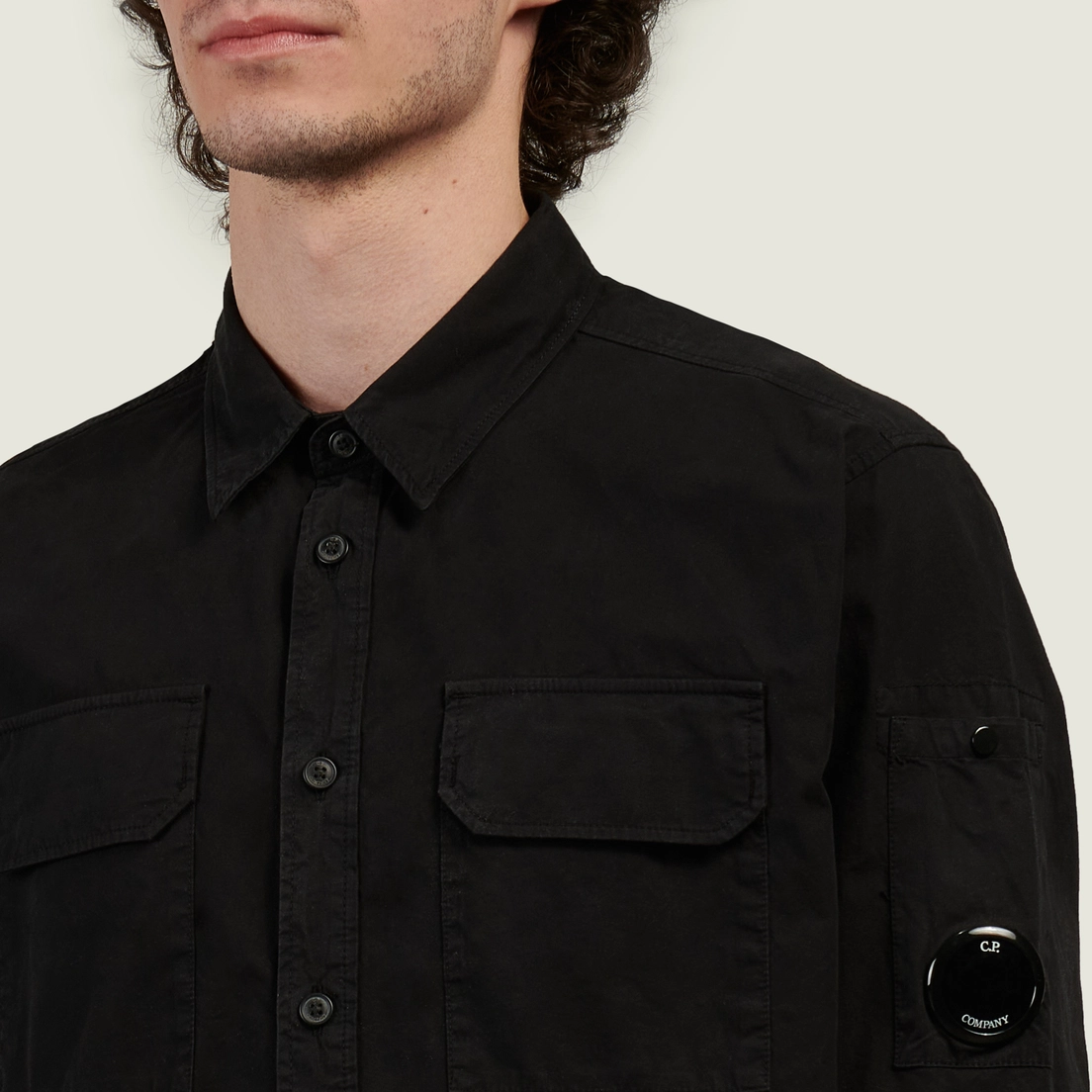 C.P. Company Мужская рубашка Organic Gabardine Lens Regular
