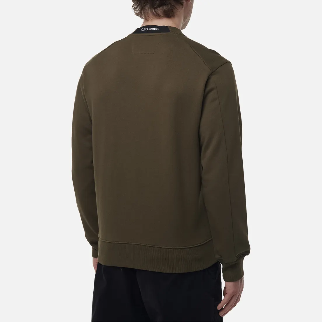 C.P. Company Мужская толстовка Diagonal Raised Fleece Crew Neck Lens Regular