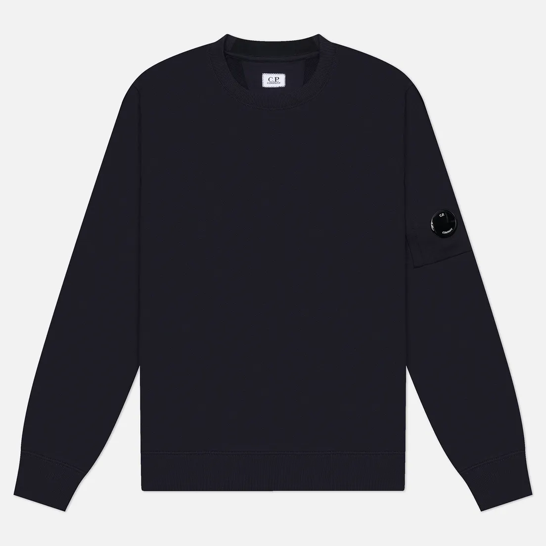 C.P. Company Мужская толстовка Diagonal Raised Fleece Crew Neck Lens Regular