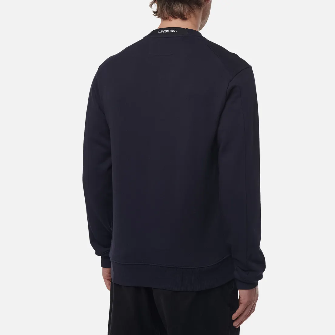 C.P. Company Мужская толстовка Diagonal Raised Fleece Crew Neck Lens Regular
