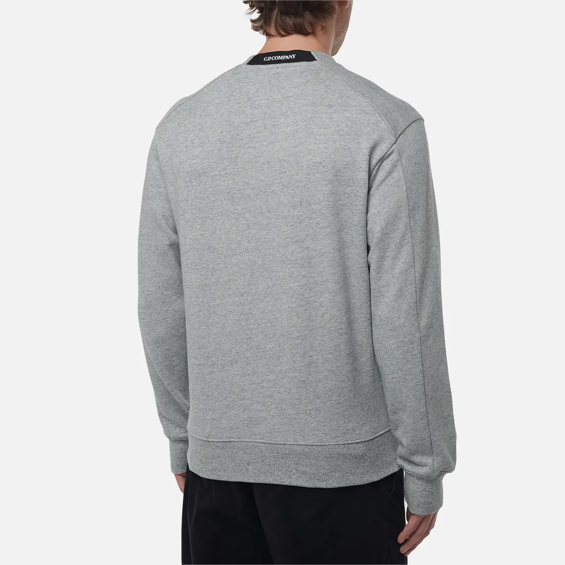 C.P. Company Мужская толстовка Diagonal Raised Fleece Crew Neck Lens Regular