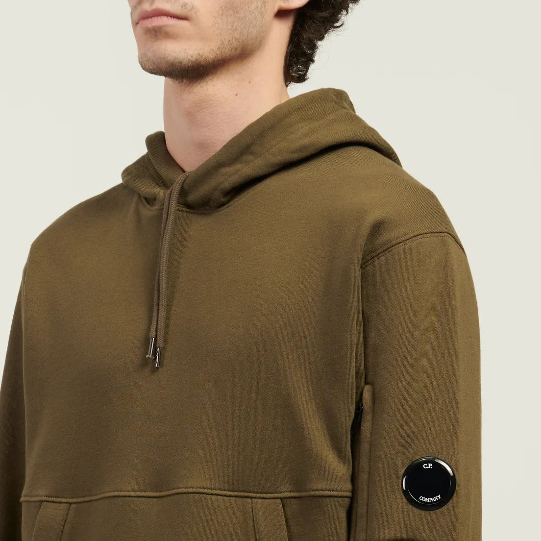 C.P. Company Мужская толстовка Diagonal Raised Fleece Lens Regular Fit Hoodie