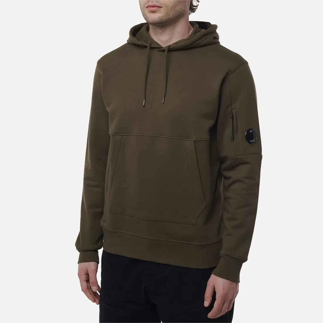 C.P. Company Мужская толстовка Diagonal Raised Fleece Lens Regular Fit Hoodie