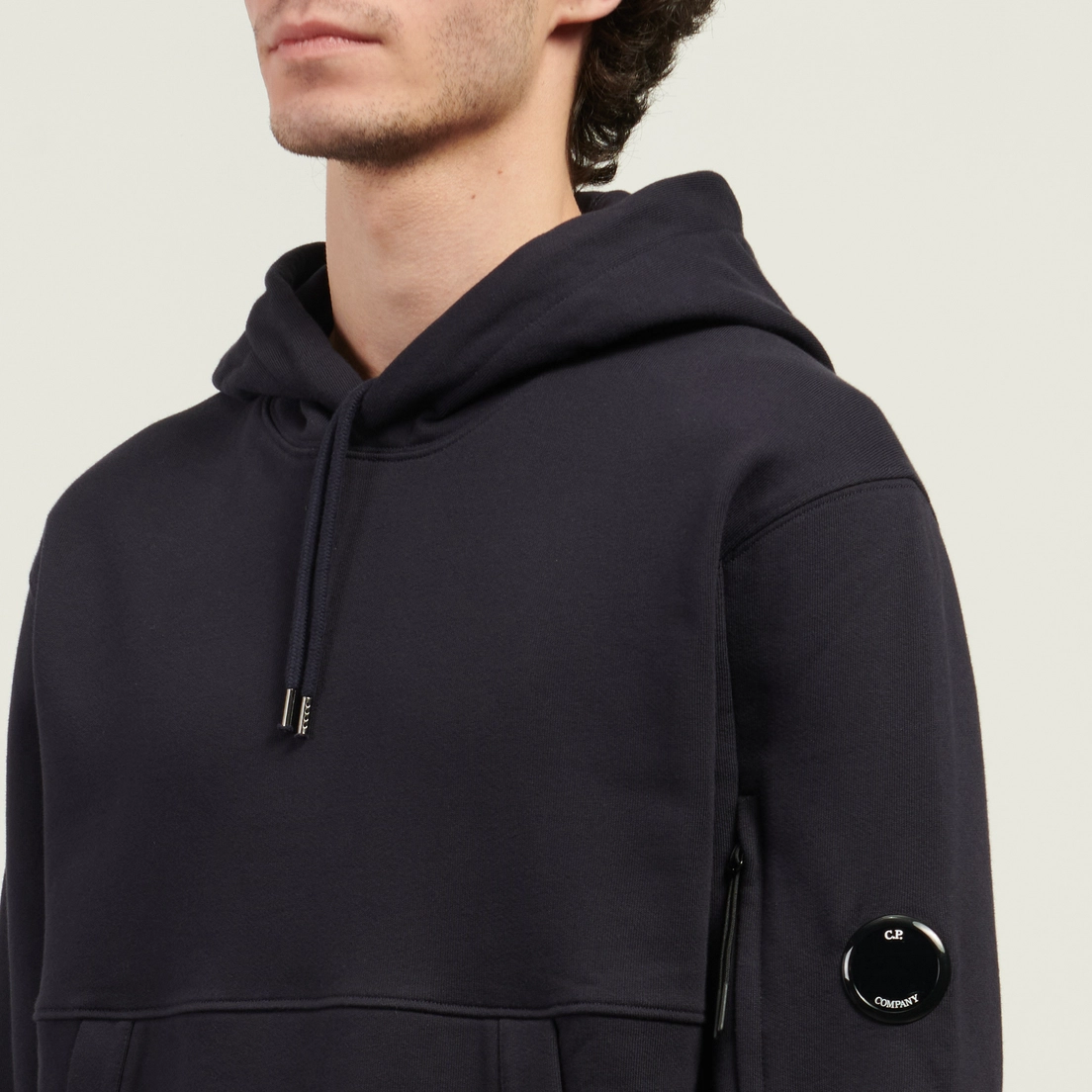 C.P. Company Мужская толстовка Diagonal Raised Fleece Lens Regular Fit Hoodie