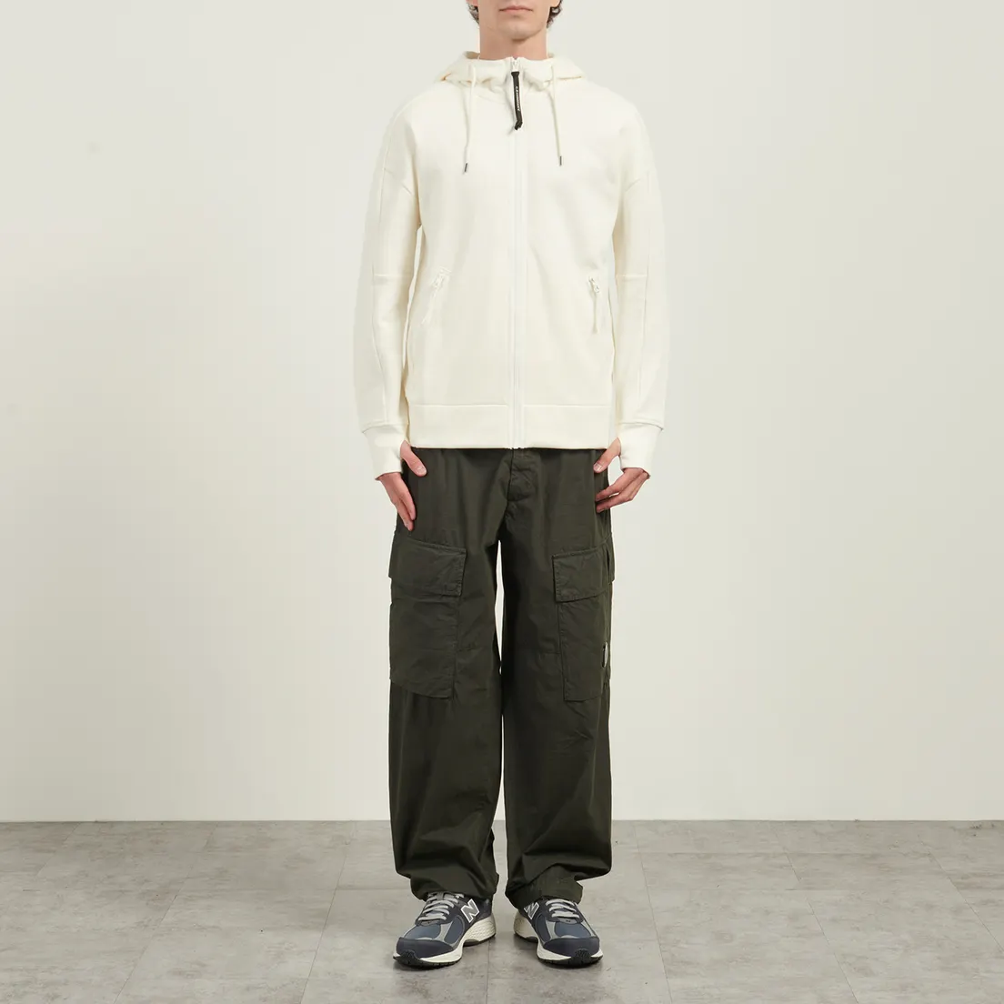 C.P. Company Мужская толстовка Adjustable Hoodie Kangaroo Pocket Lens