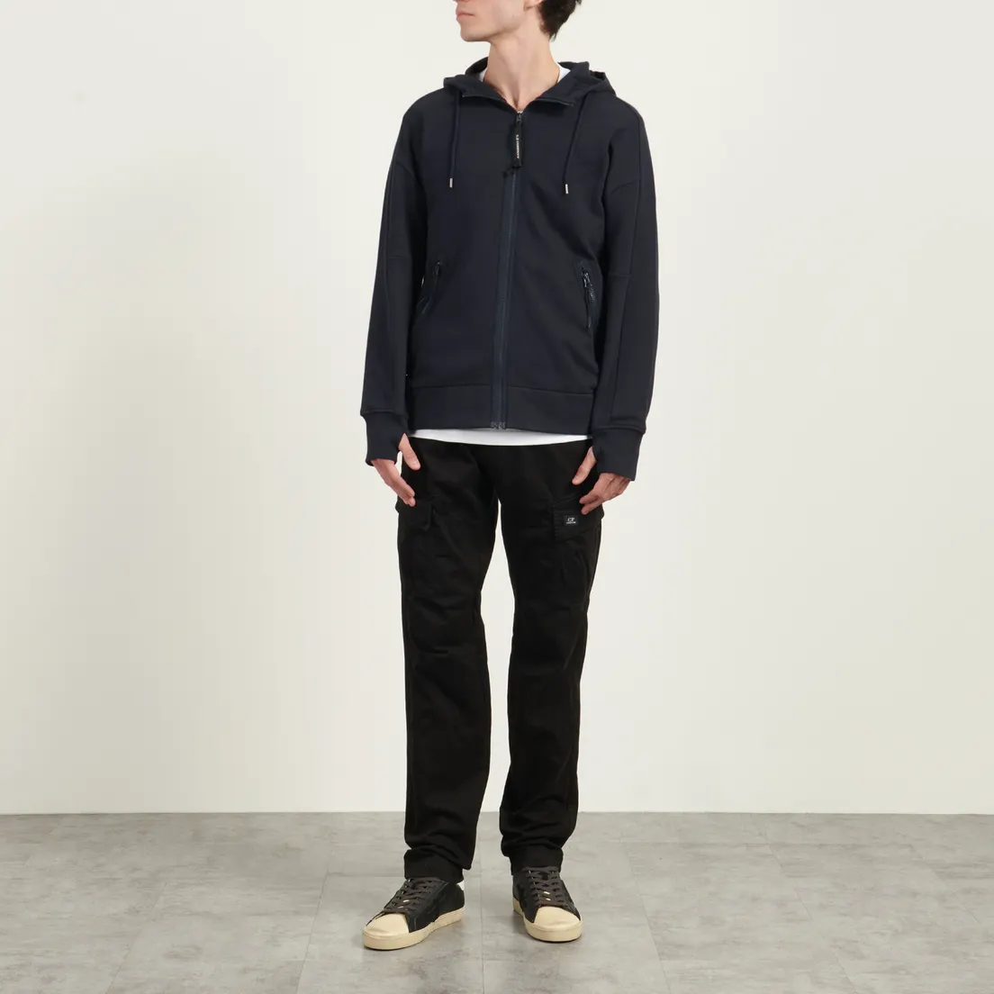 C.P. Company Мужская толстовка Adjustable Hoodie Kangaroo Pocket Lens