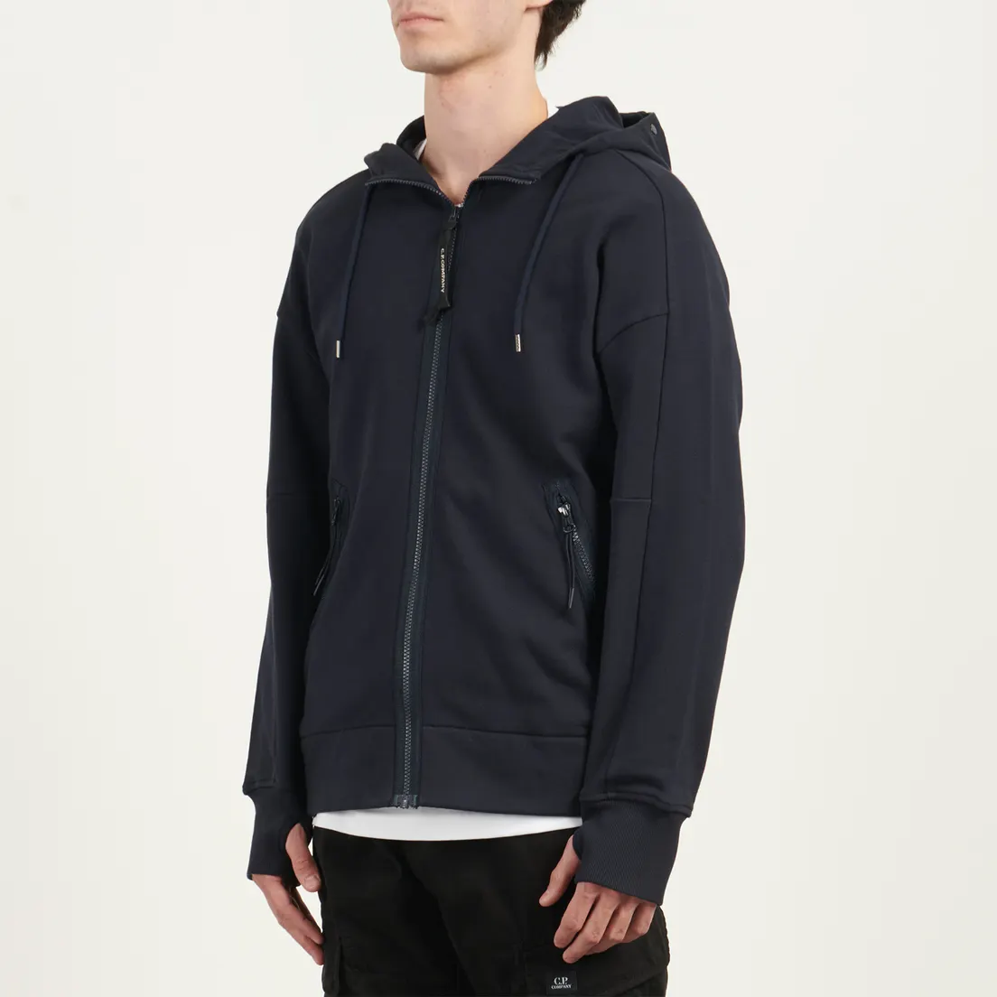 C.P. Company Мужская толстовка Adjustable Hoodie Kangaroo Pocket Lens