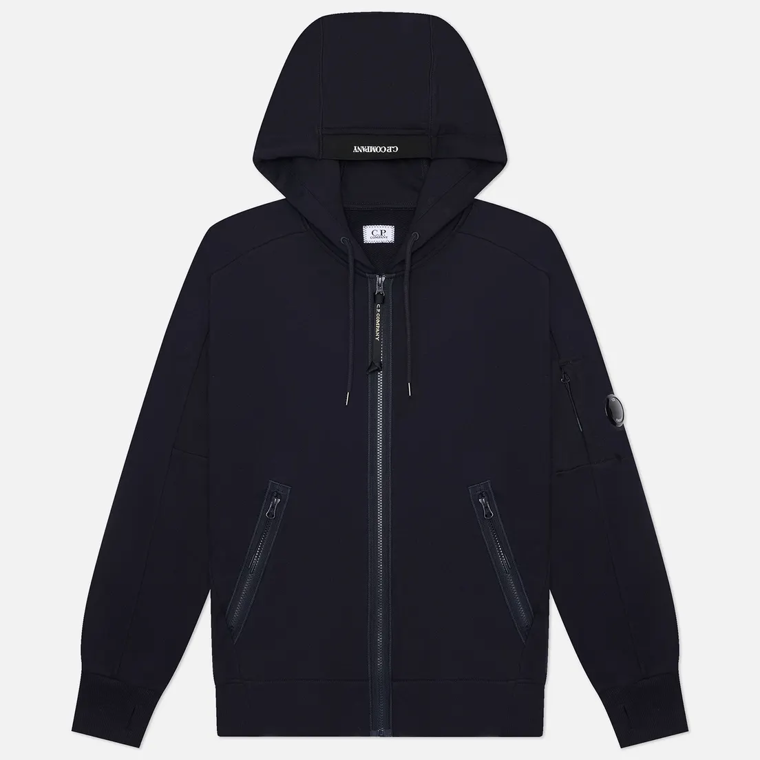 C.P. Company Мужская толстовка Diagonal Raised Fleece Lens Full Zip Hoodie