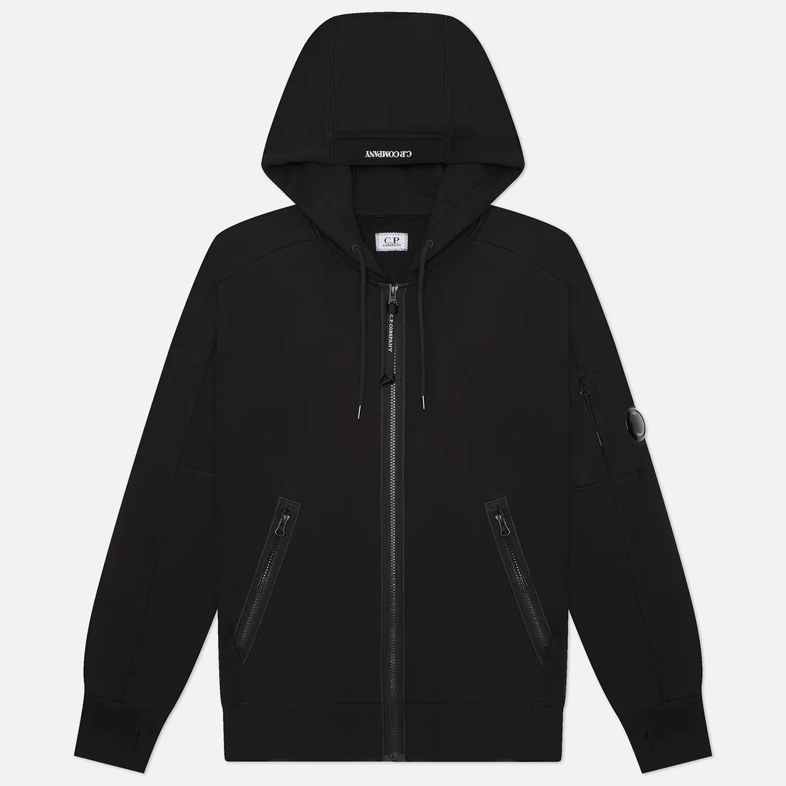 C.P. Company Мужская толстовка Diagonal Raised Fleece Lens Full Zip Hoodie