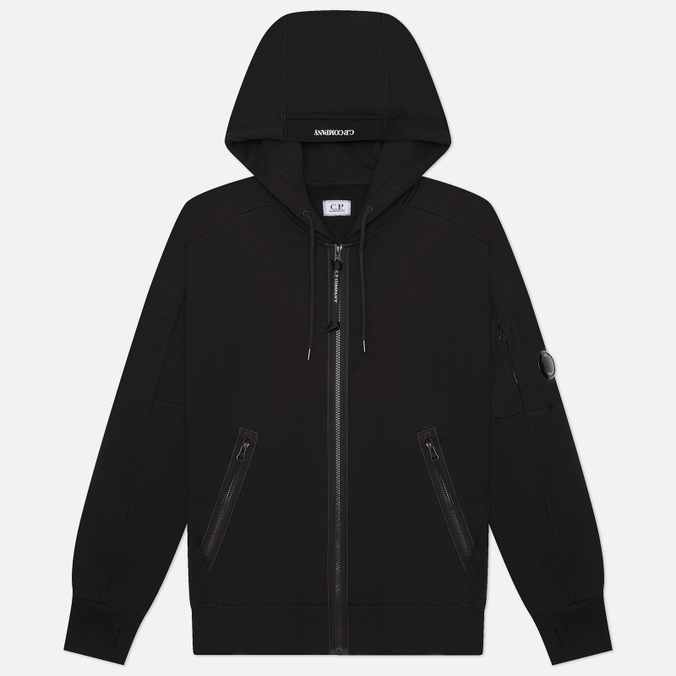 Мужская толстовка C.P. Company Diagonal Raised Fleece Lens Full Zip Hoodie