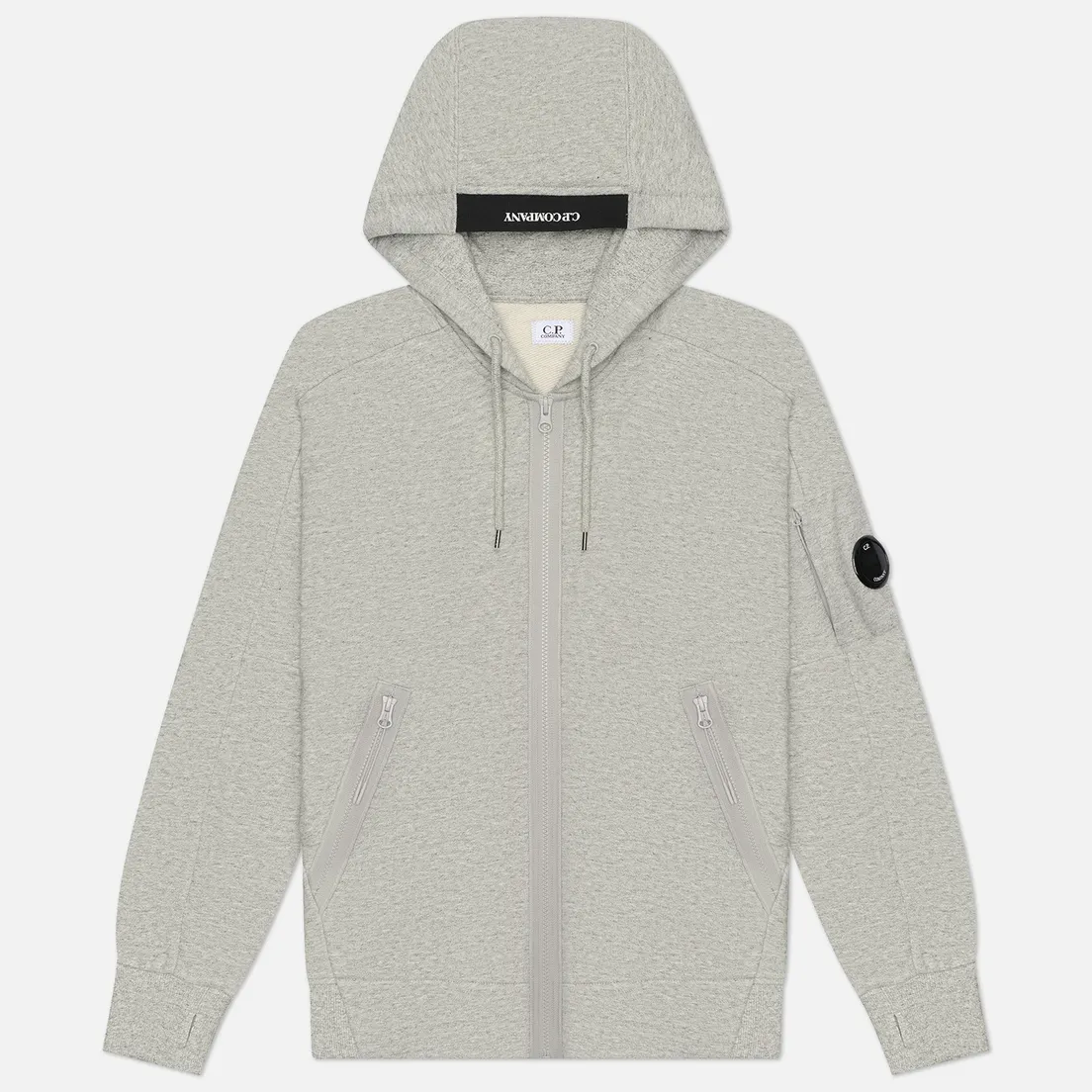 C.P. Company Мужская толстовка Diagonal Raised Fleece Lens Full Zip Hoodie