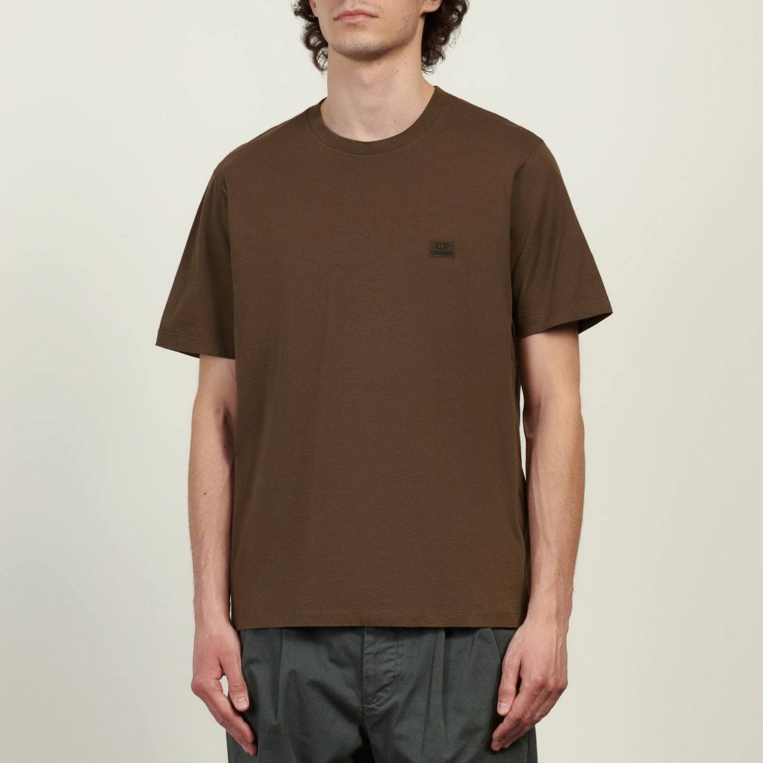 C.P. Company Мужская футболка 30/1 Jersey Logo Patch