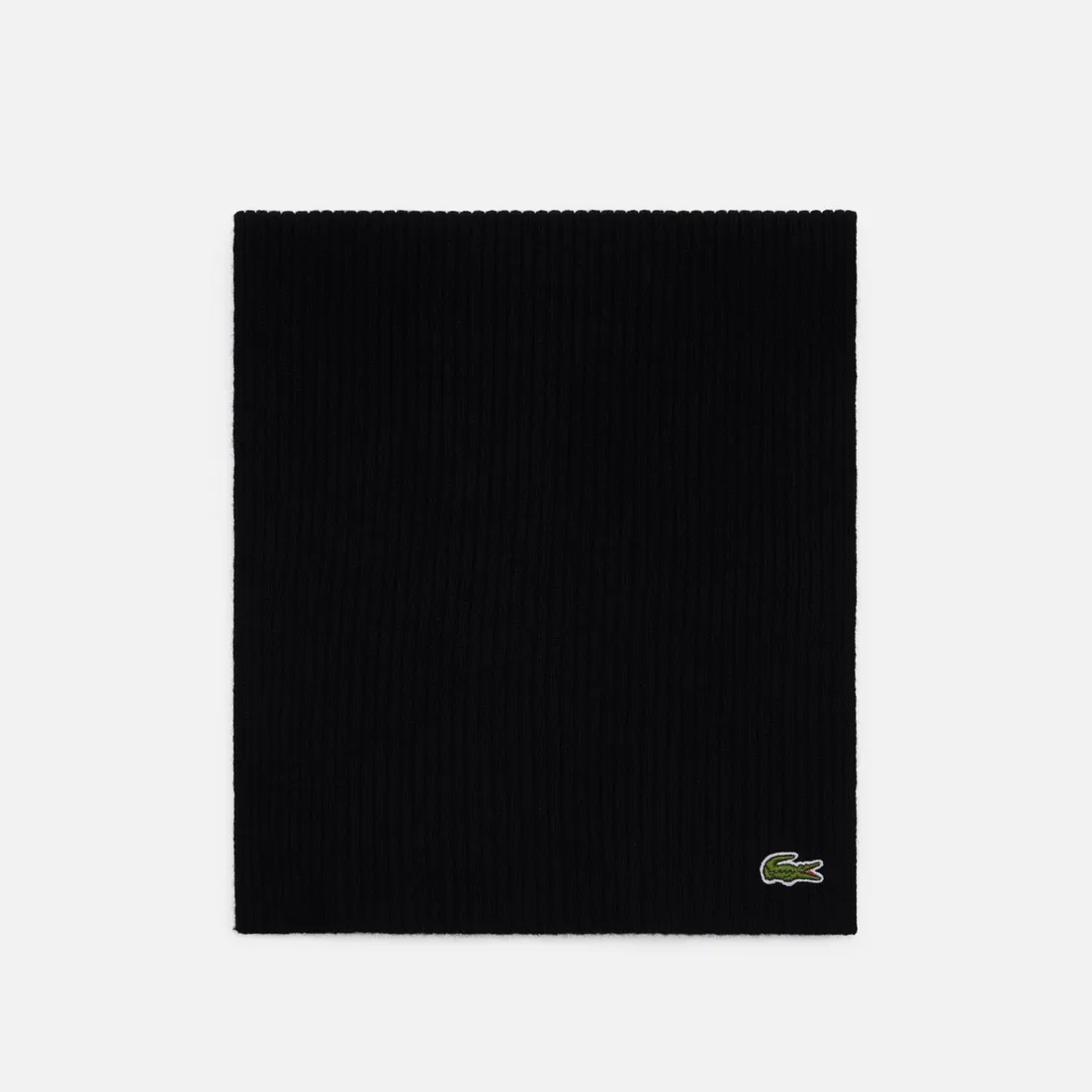 Lacoste Шарф Ribbed Wool Embroidered Crocodile