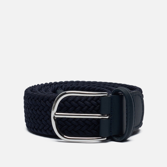 Ремень Anderson's Narrow Elastic Woven Stretch Navy