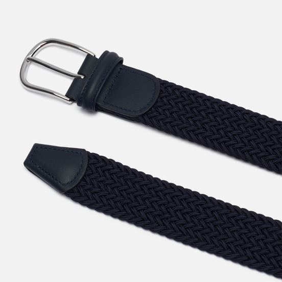 Ремень Anderson's Narrow Elastic Woven Stretch Navy