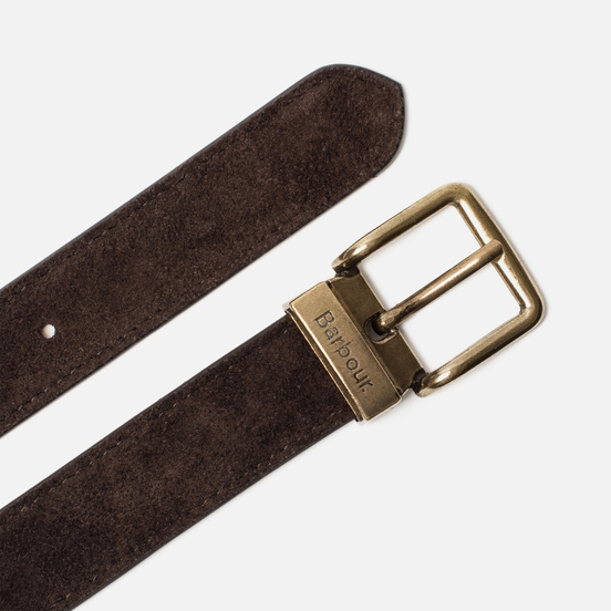 Ремень Barbour Suede Dark Brown