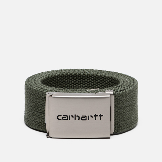Ремень Carhartt WIP Clip Chrome Dollar Green